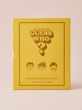 NWT Guess Who? Vintage Bookshelf Edition Board Game - Yellow